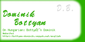 dominik bottyan business card